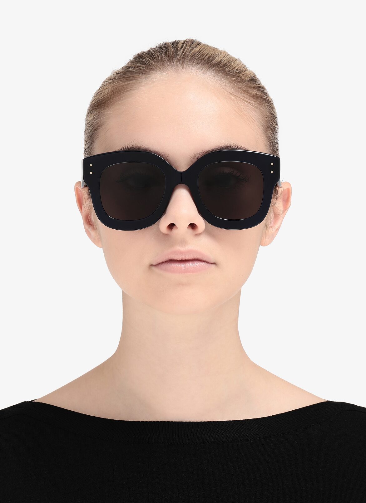 GLASSES LUNETTES BLUE/SILVER ALAÏA BLUE-BLUE-GRAY  GLASSES LUNETTES BLUE/SILVER